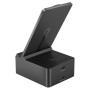 Бездротовий зарядний пристрій + годинник Wiwu 3in1 Wi-W011 black