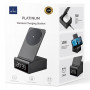 Бездротовий зарядний пристрій + годинник Wiwu 3in1 Wi-W011 black