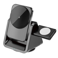 Беспроводное зарядное устройство Wiwu 3in1 Wi-W018 black