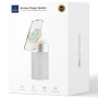 Беспроводное зарядное устройство + Bluetooth колонка Wiwu 3in1 Wi-W022 white