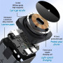 Беспроводное зарядное устройство + Hub Wiwu Cub 9in1 Wi-W025 black
