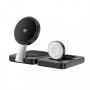 Беспроводное зарядное устройство MagSafe Wiwu Wi-W028 Wireless Charger 3in1 15W black