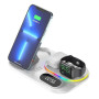 Беспроводное зарядное устройство + часы A06 4 in 1 Fast 30W white