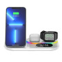 Беспроводное зарядное устройство + часы A06 4 in 1 Fast 30W white