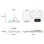 Беспроводное зарядное устройство + часы A06 4 in 1 Fast 30W white