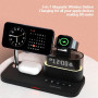 Беспроводное зарядное устройство MagSafe + часы C09 5 in 1 Fast 23W black