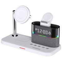 Беспроводное зарядное устройство MagSafe + часы C09 5 in 1 Fast 23W white
