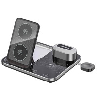 Беспроводное зарядное устройство + ночник R12 4 in 1 30W black