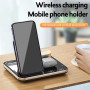 Бездротовий зарядний пристрій + нічник R12 4 in 1 30W black
