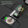 Бездротовий зарядний пристрій MagSafe 3 in 1 T06 15W black
