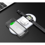 Беспроводное зарядное устройство W40 Wireless Charger 3in1 white