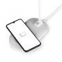 Бездротовий зарядний пристрій + настільна лампа LED Lamp WD105 Wireless Charger white