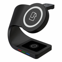 Беспроводное зарядное устройство Y36 MagSafe Wireless Charger 3in1 MagSafe black