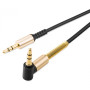 Аудио кабель Aux Hoco UPA02 с микрофоном (2m) black