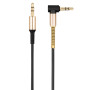 Аудио кабель Aux Hoco UPA02 с микрофоном (2m) black