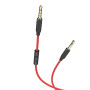 Аудио кабель Aux Hoco UPA12 с микрофоном (1m) black/red