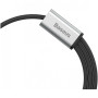 Кабель Baseus Rapid Series 3-in-1 Micro USB+Lightning+Type-C (1.2m) black silver