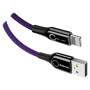 Кабель Baseus C-shaped Light Intelligent Power-Off Lightning 2.4A (1m) purple