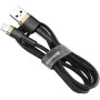 Кабель Baseus Cafule Lightning Cable 2A (1m) black/gold