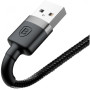 Кабель Baseus Cafule Lightning Cable 2A (1m) black/grey