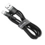 Кабель Baseus Cafule Lightning Cable 2A (1m) black/grey