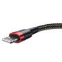 Кабель Baseus Cafule Lightning Cable 2A (1m) black/red