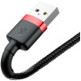 Кабель Baseus Cafule Lightning Cable 2A (1m) black/red