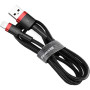 Кабель Baseus Cafule Lightning Cable 2A (1m) black/red