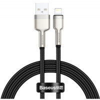 Кабель Baseus Cafule Metal Lightning Cable 2.4A (1m) black