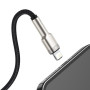 Кабель Baseus Cafule Metal Lightning Cable 2.4A (1m) black