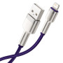 Кабель Baseus Cafule Metal Lightning Cable 2.4A (1m) purple