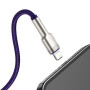 Кабель Baseus Cafule Metal Lightning Cable 2.4A (1m) purple