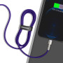 Кабель Baseus Cafule Metal Lightning Cable 2.4A (1m) purple