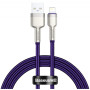 Кабель Baseus Cafule Metal Lightning Cable 2.4A (1m) purple