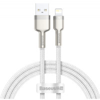 Кабель Baseus Cafule Metal Lightning Cable 2.4A (1m) white