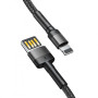 Кабель Baseus Cafule Special Edition Lightning Cable 2.4A (1m) black