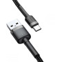 Кабель Baseus Cafule Type-C Cable 2A (2m) black/grey