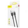 Кабель Baseus Cafule Type-C Cable 2A (2m) black/grey