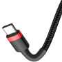 Кабель Baseus Cafule Type-C Cable 2A (2m) black/red