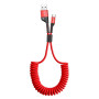 Кабель Baseus Fish Eye Spring Data Type-C Cable 2A (1m) red