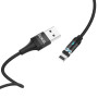 Кабель Hoco U76 "Fresh magnetic" Lightning (1.2m) black