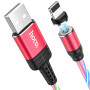 Кабель Hoco U90 "Ingenious streamer" Lightning (1m) red