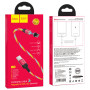 Кабель Hoco U90 "Ingenious streamer" Lightning (1m) red