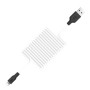 Кабель Hoco X21 Plus Silicone Lightning Cable (1m) black/white