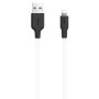 Кабель Hoco X21 Plus Silicone Lightning Cable (1m) black/white