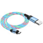 Кабель Hoco U90 "Ingenious streamer" Micro USB (1m) blue