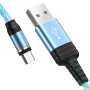Кабель Hoco U90 "Ingenious streamer" Micro USB (1m) blue