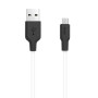 Кабель Hoco X21 Plus Silicone Micro USB Cable (1m) black/white