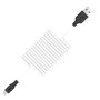 Кабель Hoco X21 Plus Silicone Micro USB Cable (1m) black/white