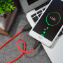 Кабель Hoco X21 Silicone Micro USB Cable (1m) black/red